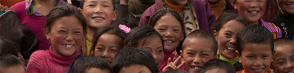 Children at the Vista Project school in Dzachuka, Tibet
